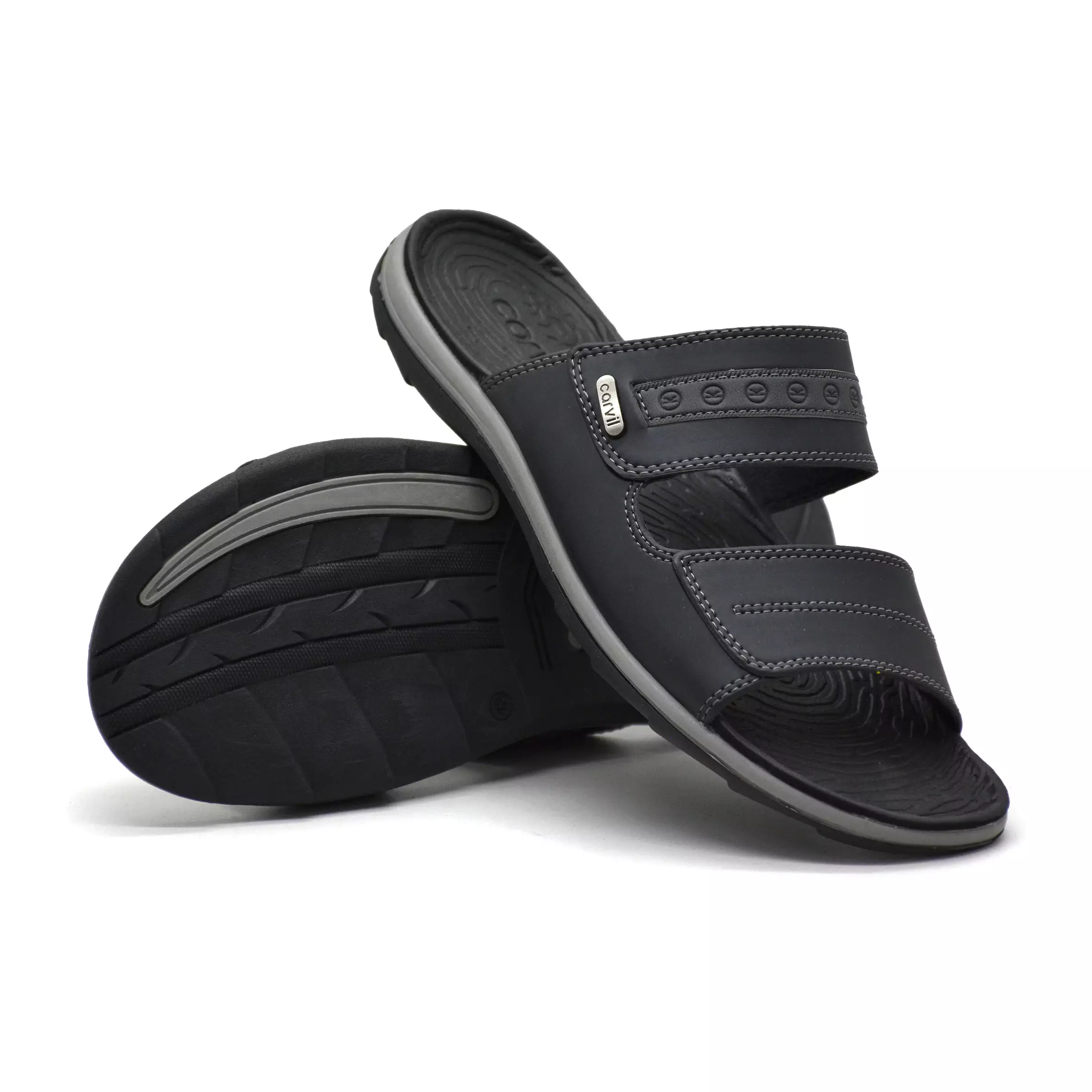 Carvil Sandal Pria Bologna-02 M Black