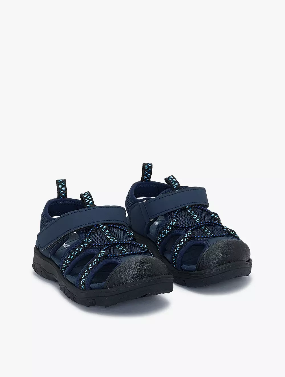Payless Club Culture Childrens Rico Tape Sandals - Navy_06