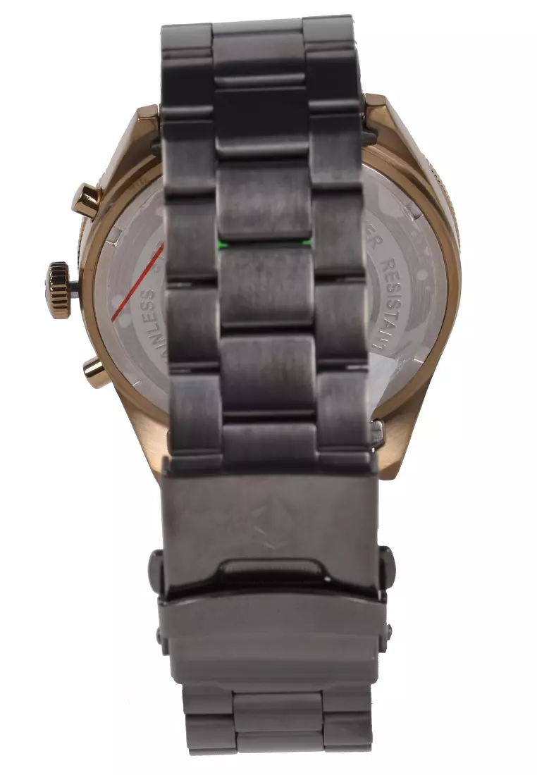 Expedition - Jam Tangan Pria - Rosegold - Gun Metal Stainless Steel Bracelet - 6791MCBZGGR