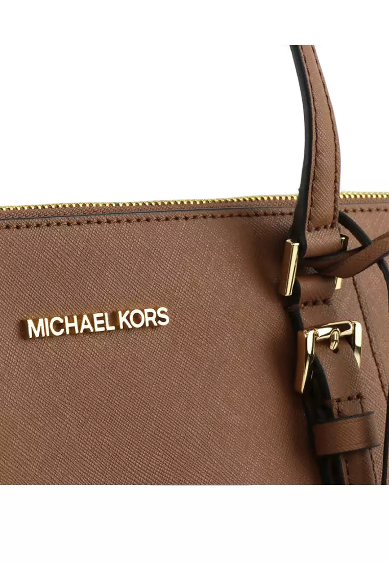 Charlotte Large Top Zip Tote Bag - Brown