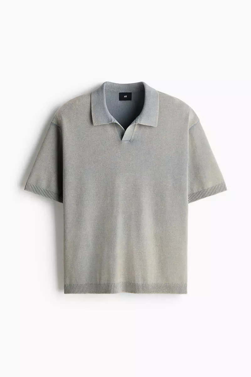 Loose Fit Knitted polo shirt