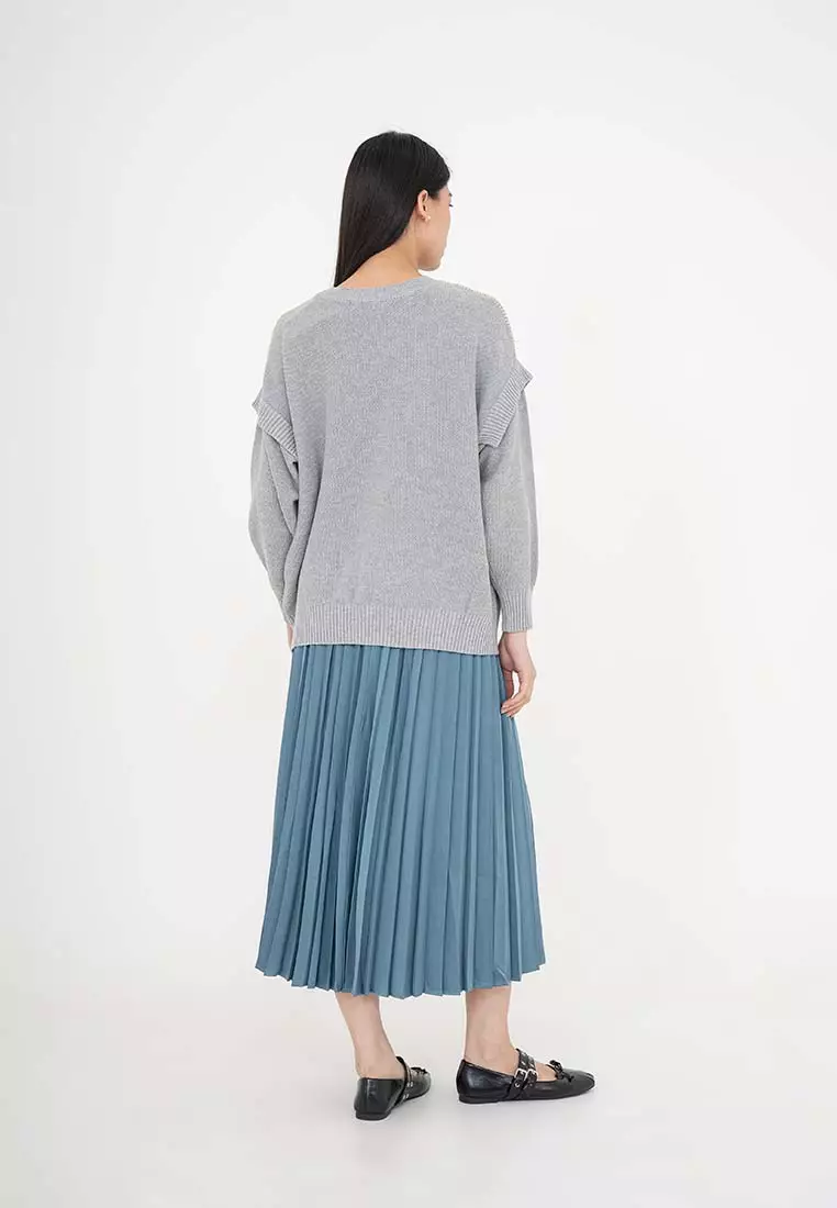 Earth Music & Ecology - Jura Contrast Stitch Knit