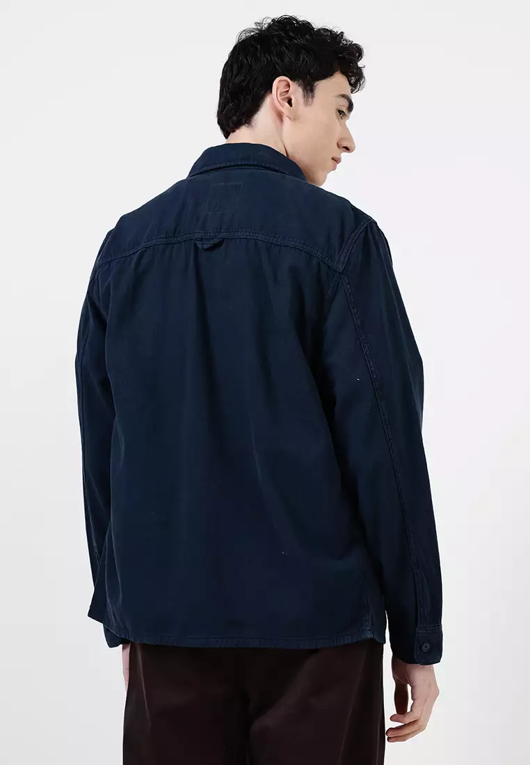 100% Cotton Overshirt With Pockets