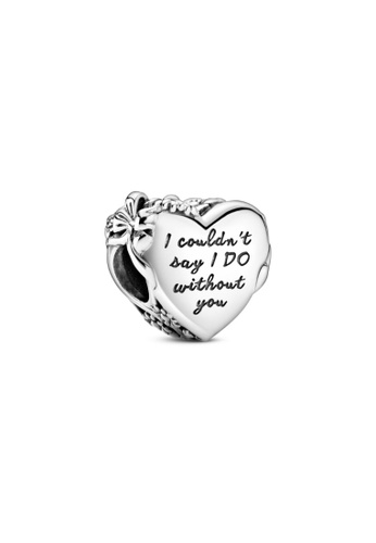 PANDORA silver Pandora Heart Charm E0048ACA61A149GS_1