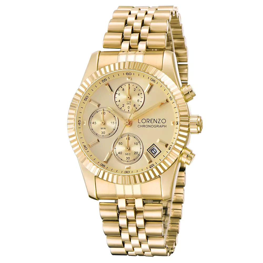 Jam Tangan LORENZO 7109 Original Rantai Stainless