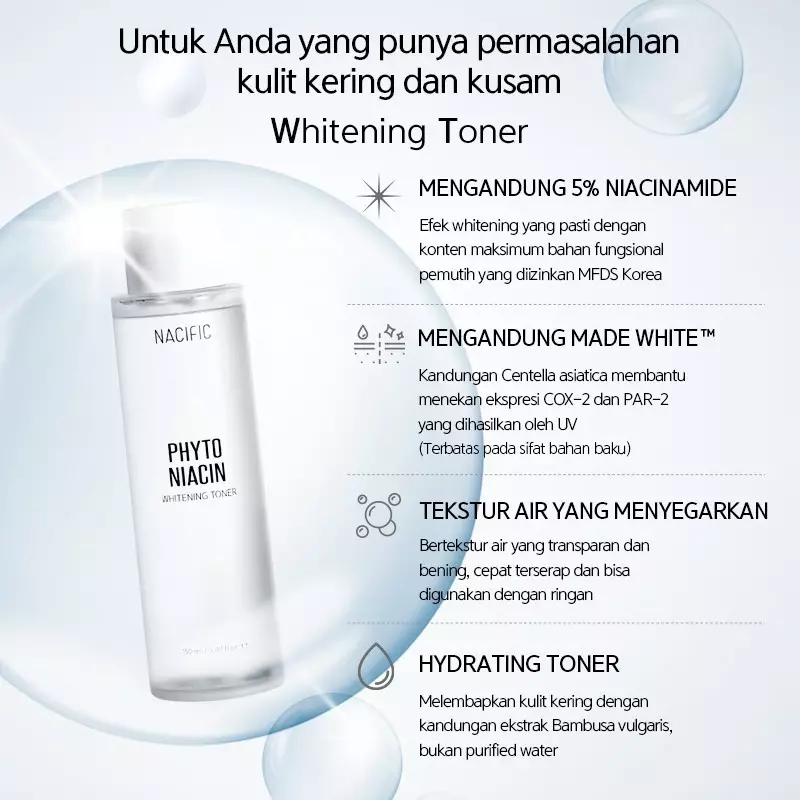 Nacific phyto outlet niacin whitening toner