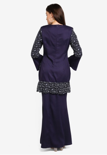 Buy Kurung Modern from peace collections in Navy at Zalora