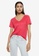 Mango red 100% Linen T-Shirt 3A3EBAA433995AGS_1