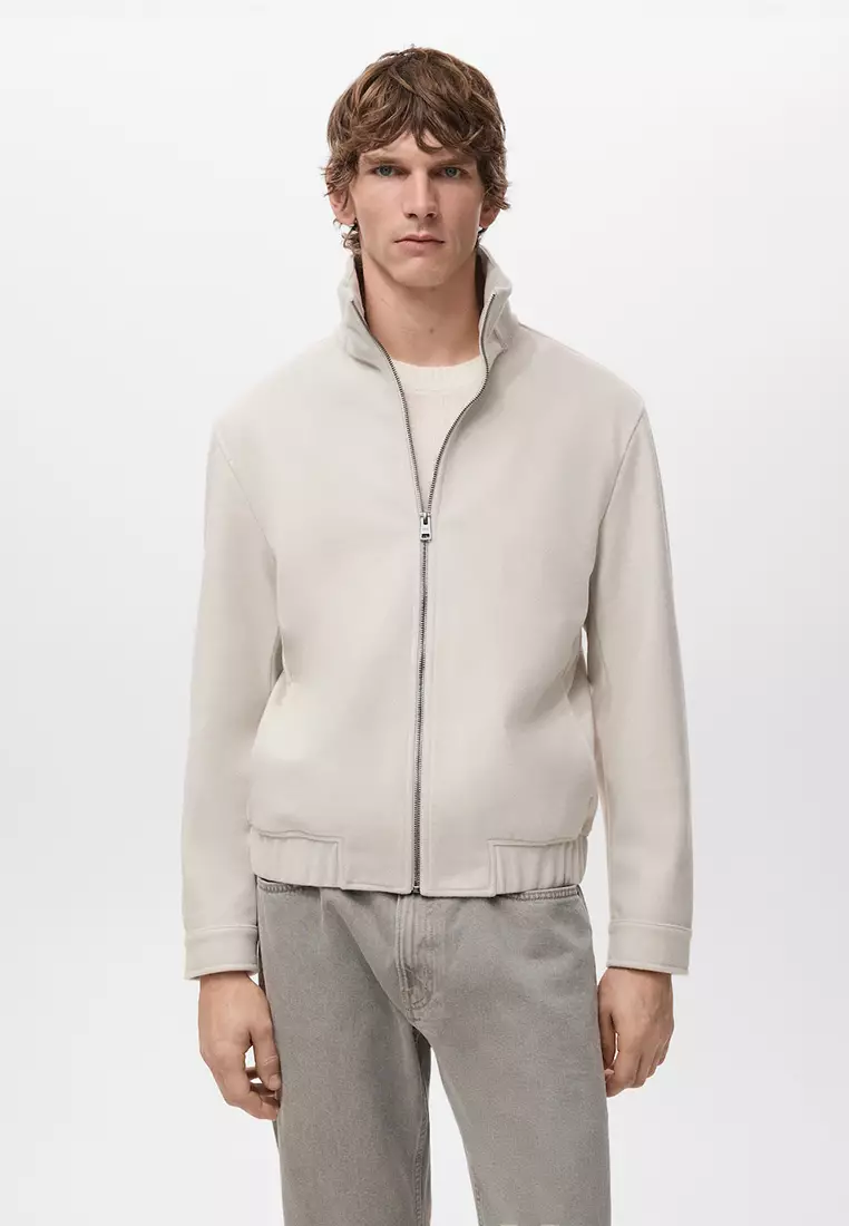 Buy MANGO Man Regular-Fit Jacket with Zip 2026 Online | ZALORA