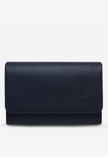 Status Anxiety blue Status Anxiety Remnant Leather Wallet - Navy Blue 0C617AC1B07695GS_1