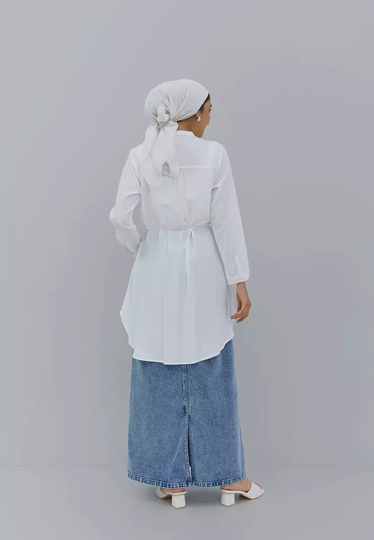 Baseera White Tunic (G.1715)