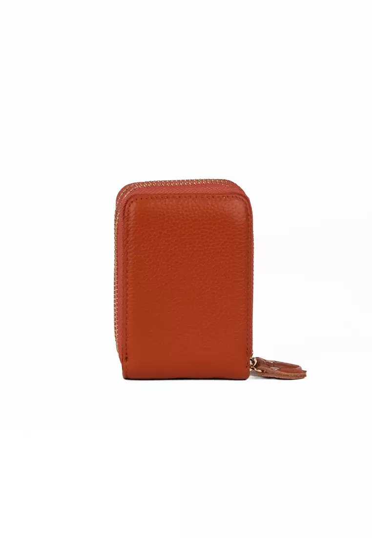 Buy Wharton Small Leather Metal Compartment Card Holder Business Card