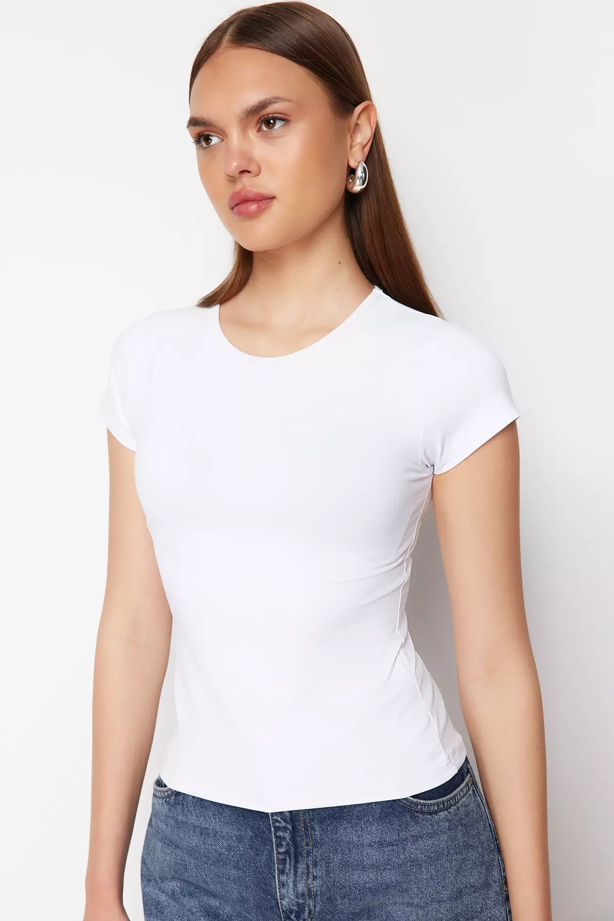 Fitted Round Neck T-Shirt