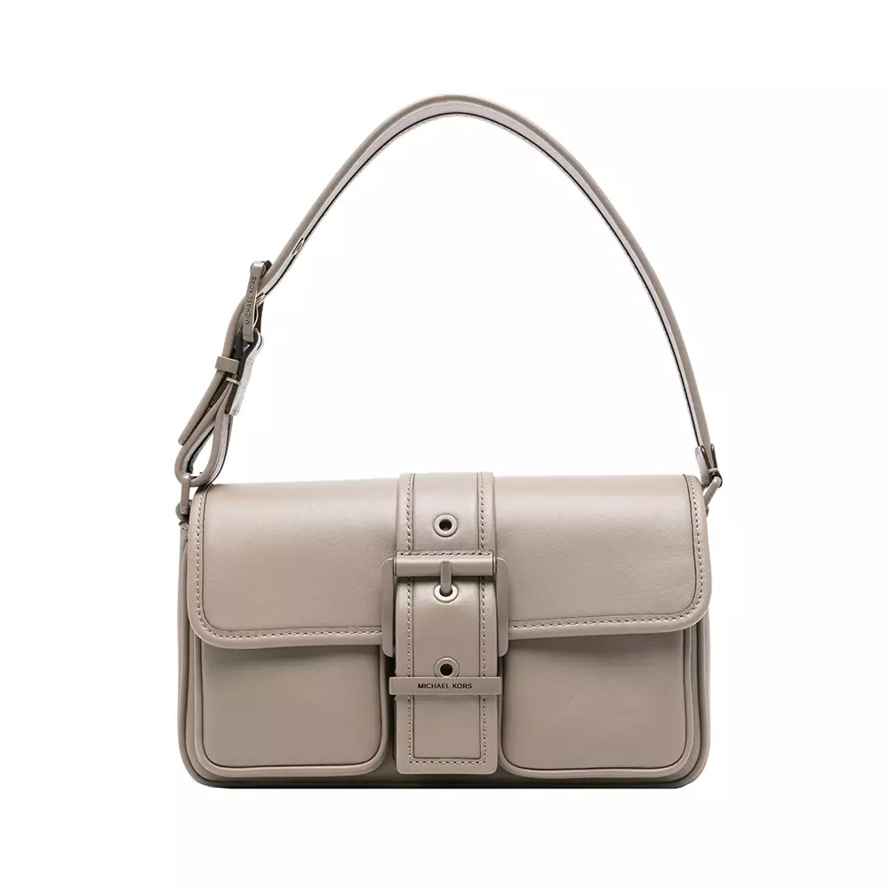 Colby Medium Leather Shoulder Bag Birch