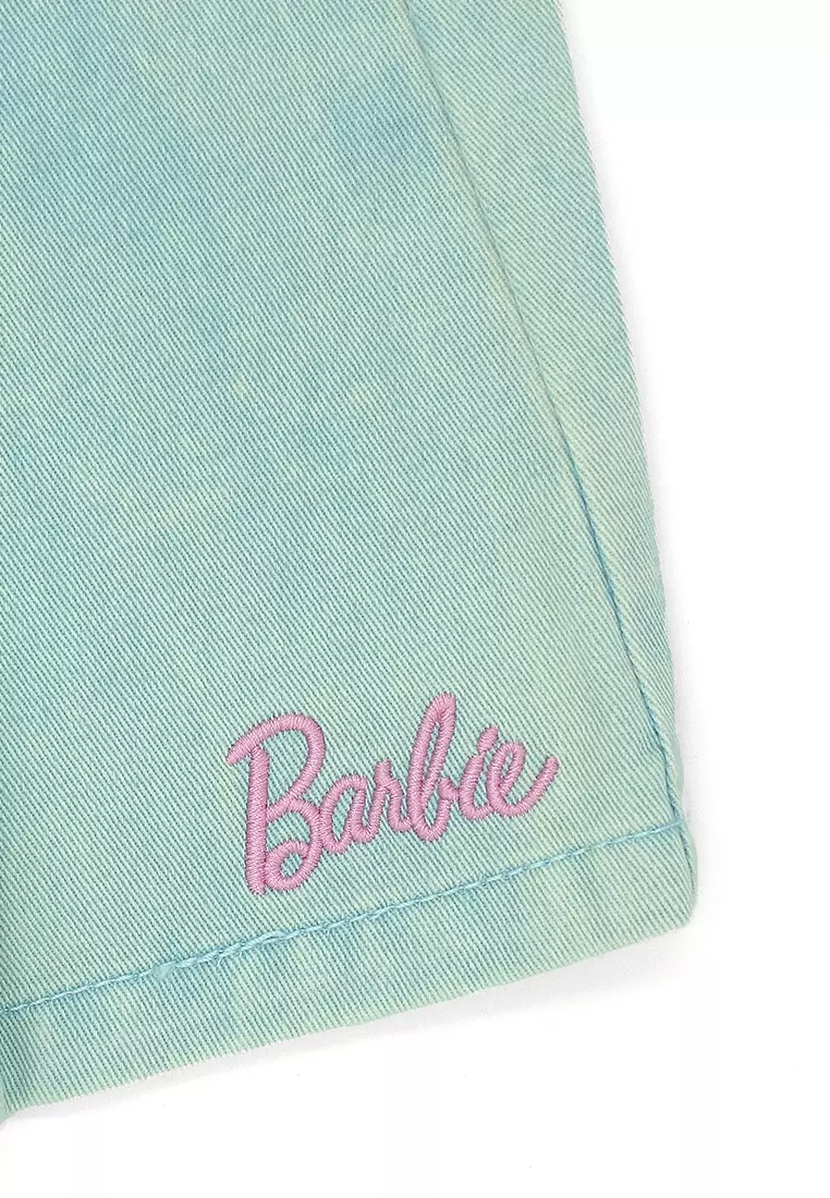 Girls Licensed Twill Skirt with Pleats Light Blue