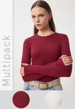 Ecru/Claret Red