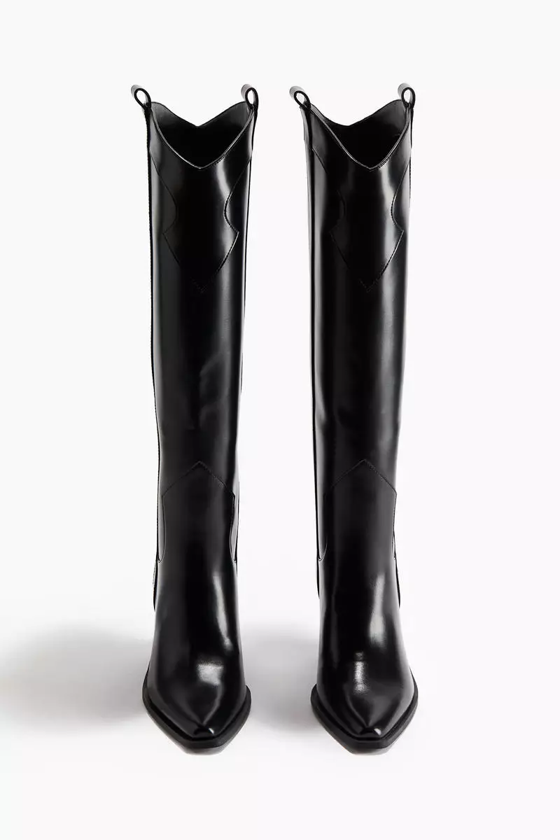Knee-high cowboy boots
