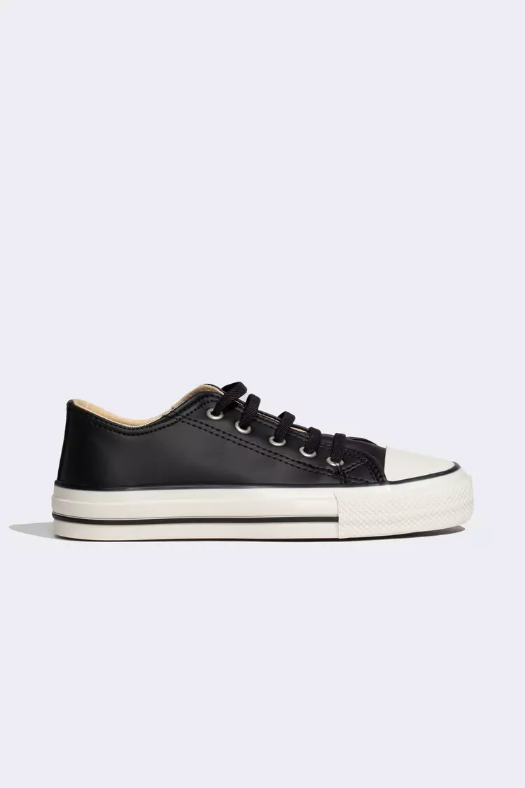 Buy DeFacto Faux Leather Sneaker Online ZALORA Malaysia