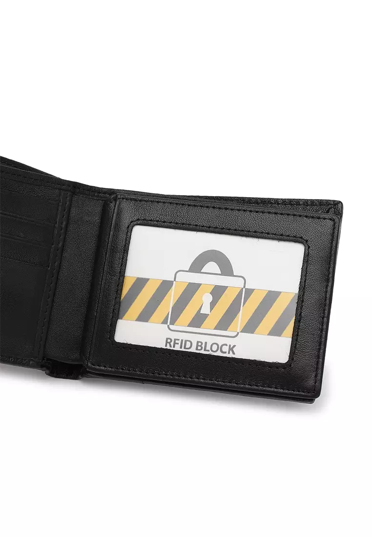 Gift Set - RFID Wallet + 40mm Automatic Buckle Belt - Black