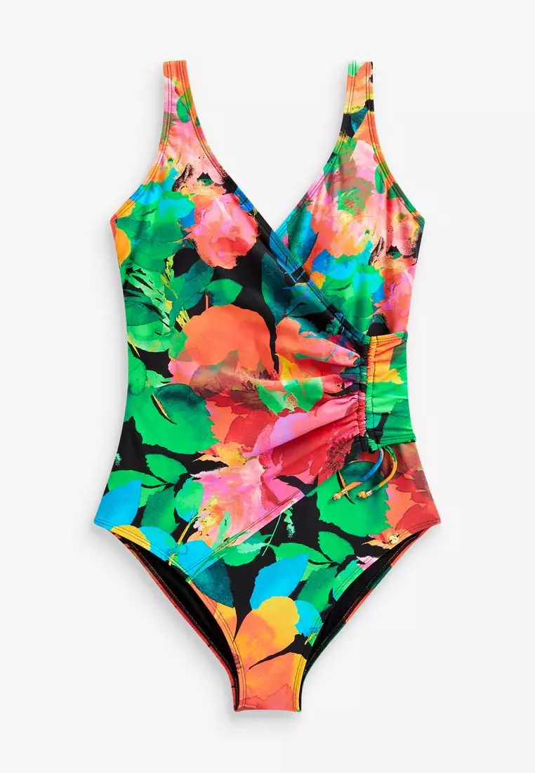 Buy NEXT Myleene Klass Black Plunge Tummy Control Swimsuit 2024 Online