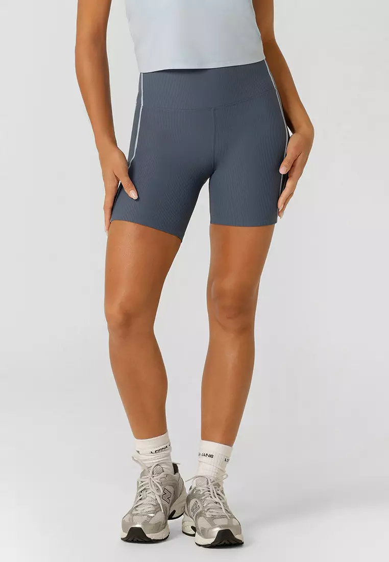 Buy Lorna Jane Second Nature Luxe Rib 16cm Bike Shorts 2025