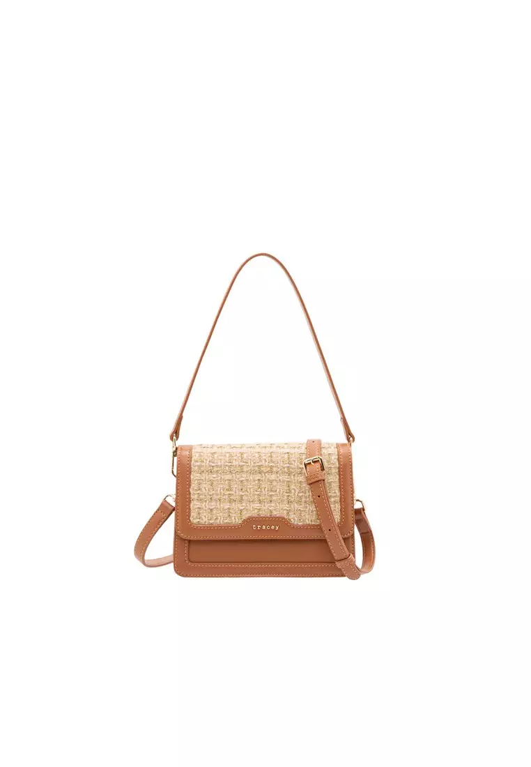Popular Tracey Eloise Parisian Tweed Crossbody Bag