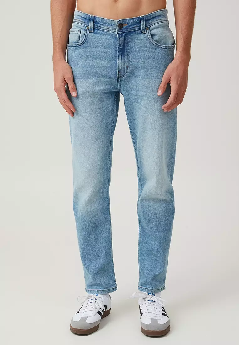 Slim straight jeans hot sale