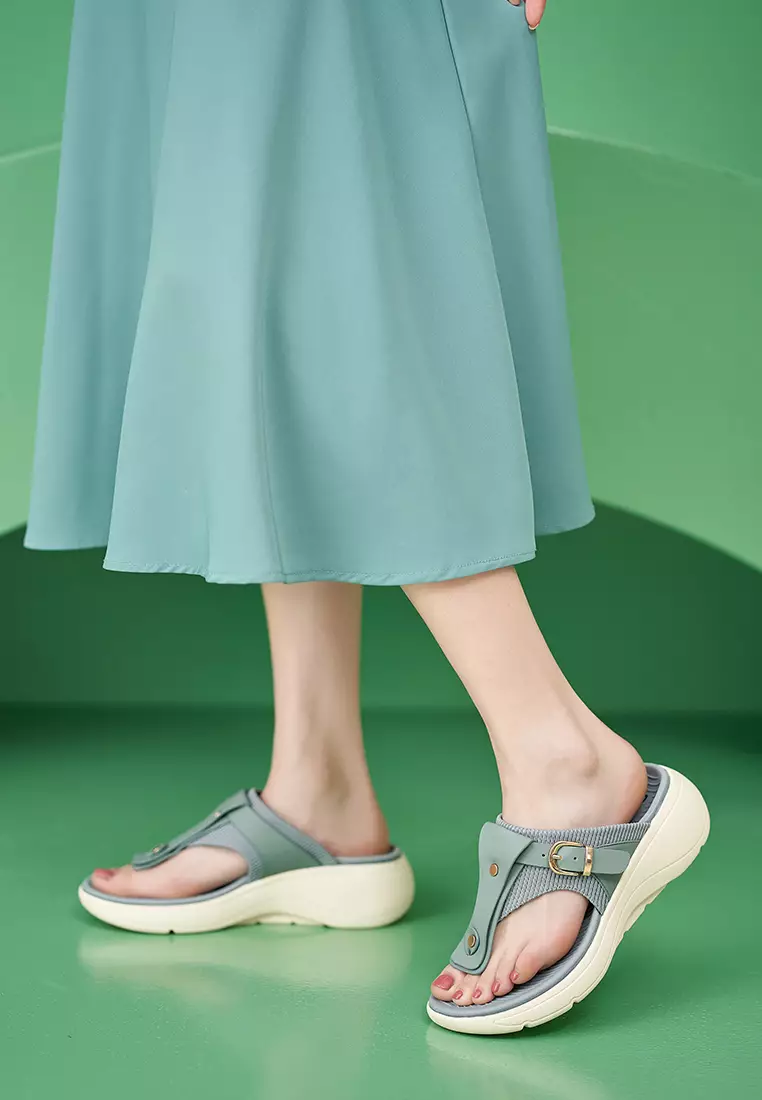 5CM Buckle Strap Flip Flops ALM398-2