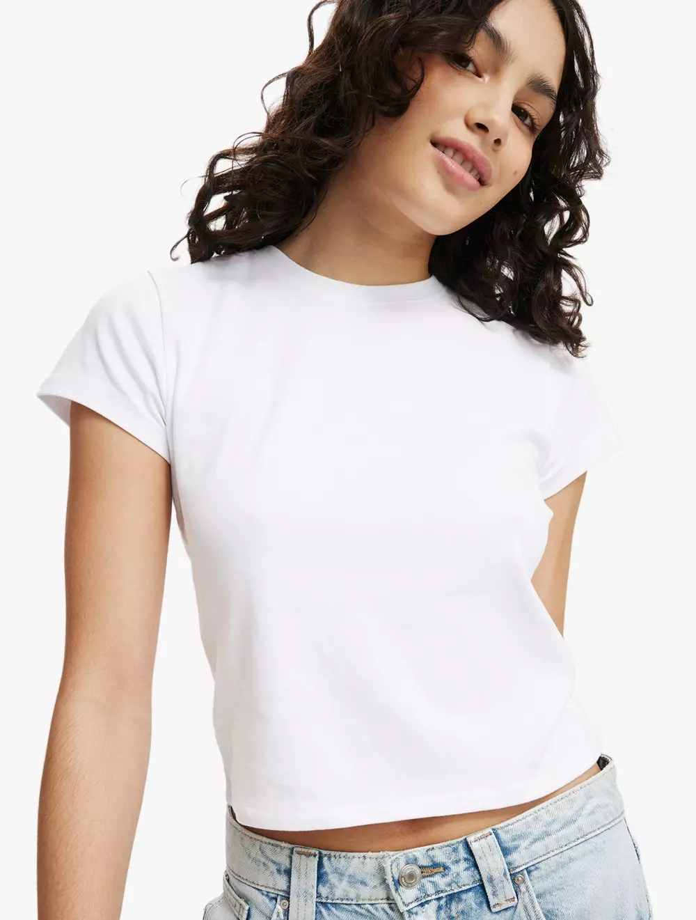 Cotton On -  Pakaian Wanita  - 90S Baby Tee - White