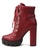 London Rag red Burgundy Lace up Combat Boots 3EF19SH9EAE69AGS_8