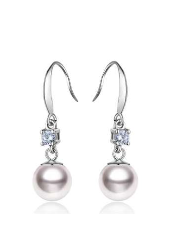XAFITI silver Sterling Silver Baroque Diamond Zircon Stud Earrings 0067EAC564DF98GS_1