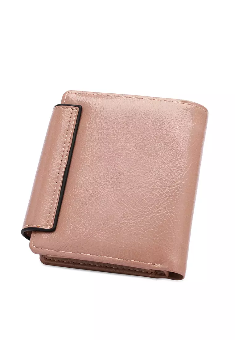 Women's Short Wallet / Purse - Beige