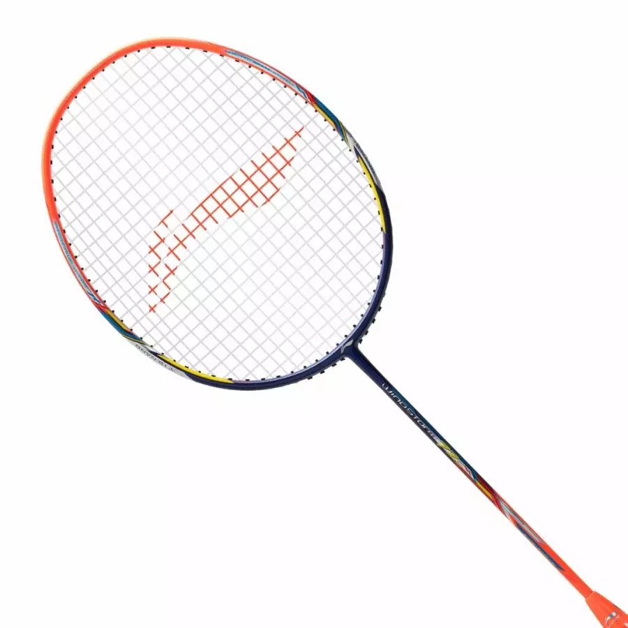 New Raket Badminton LINING WINDSTORM 72 S / 72S / WS72S Raket Only - Navy Orange