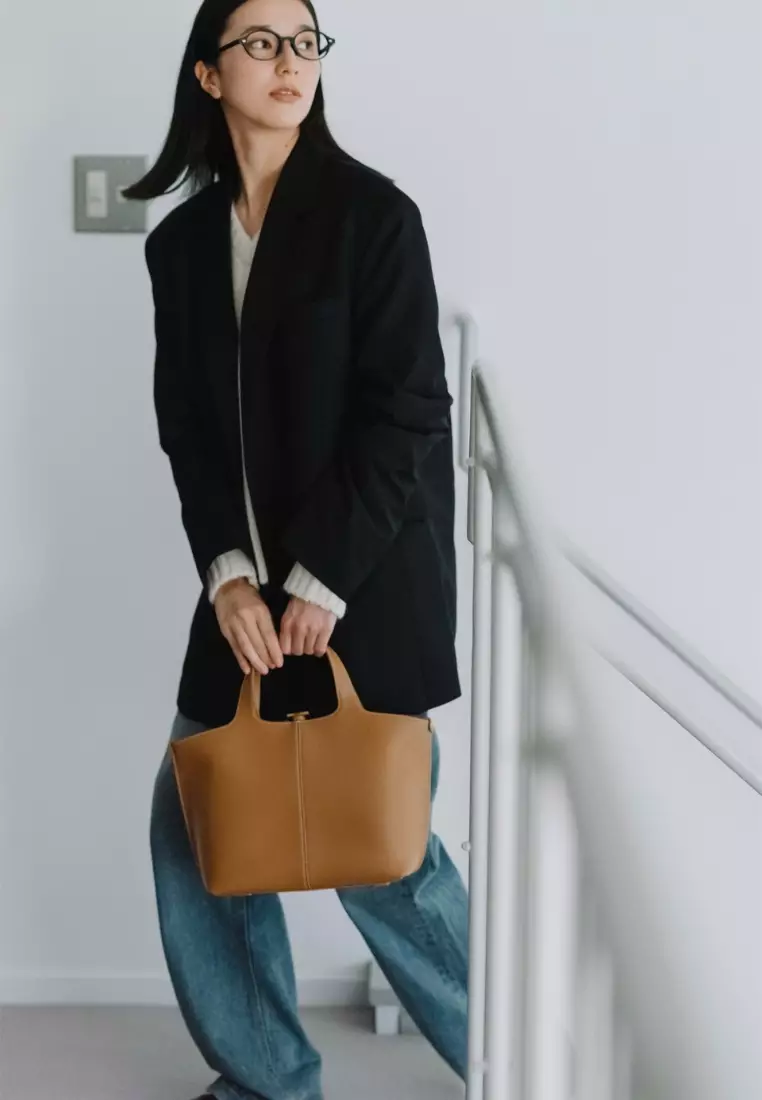 Panier Tote Bag - Tan brown