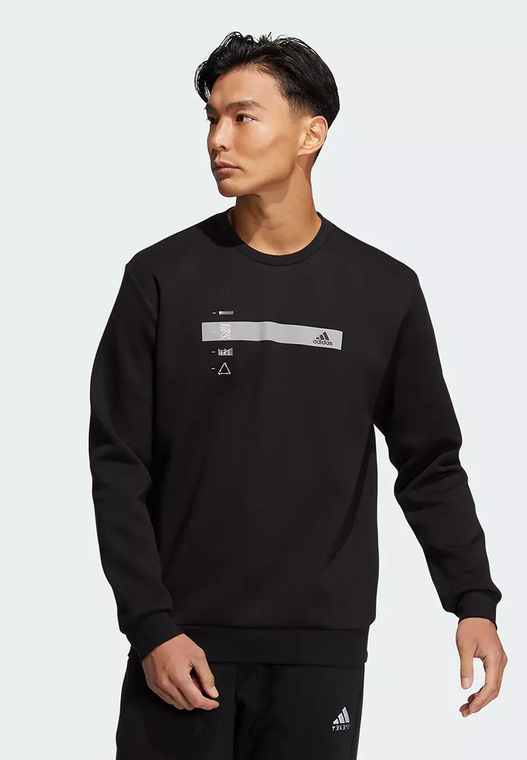 Adidas originals graphic online crew