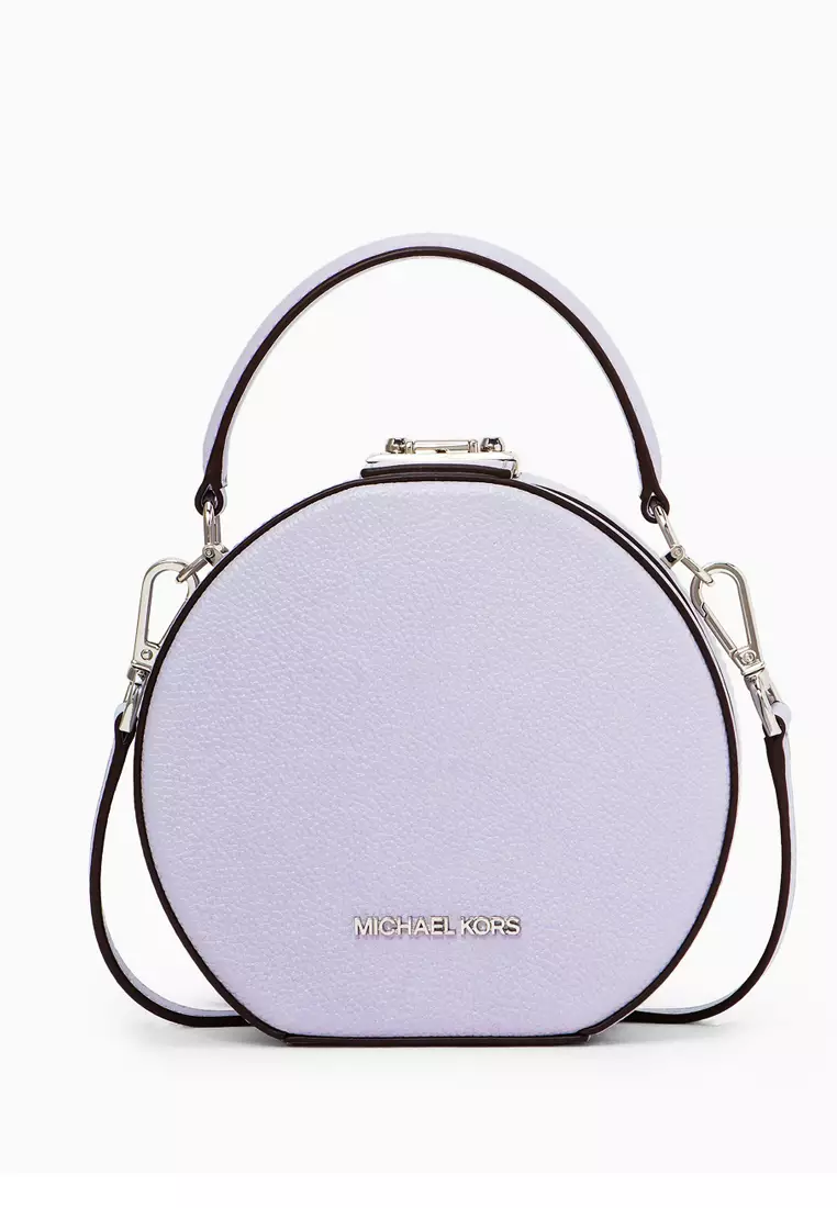 Michael Kors Serena Small Pebbled Leather Crossbody Bag - Light Purple