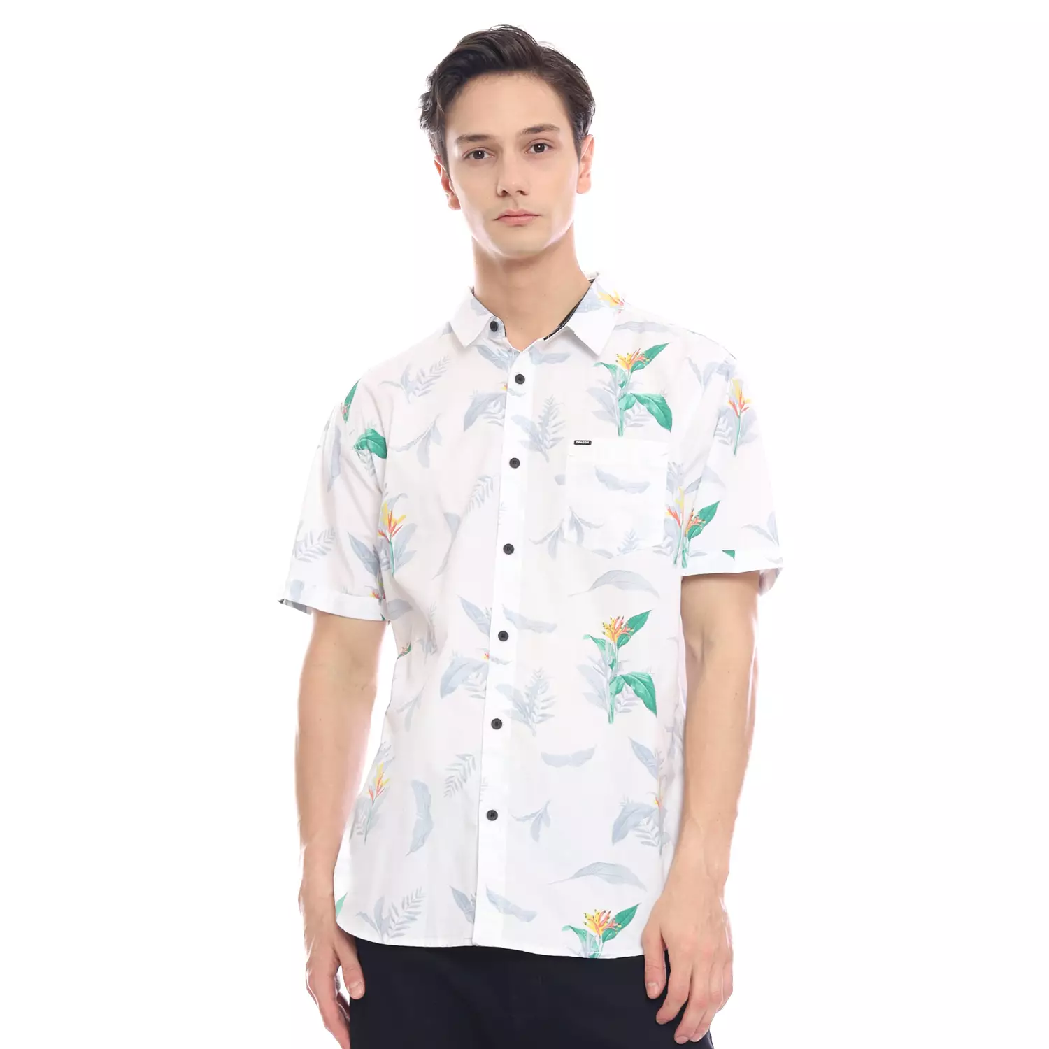 Dragon Kemeja Lengan Pendek Pria Botanical Men Shirt Short Planet Surf