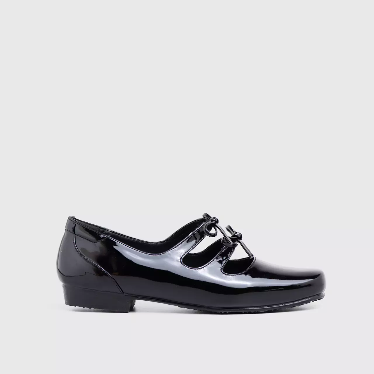 Madison Flat Shoes Patent Black