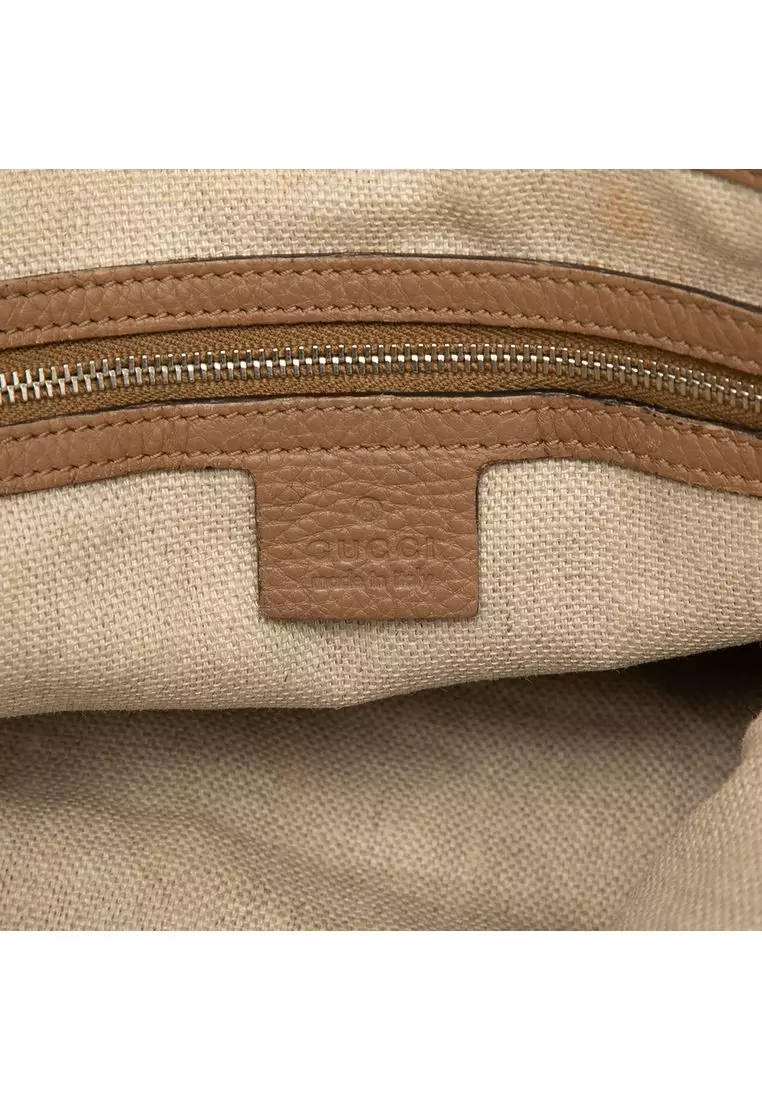 Pre-Loved Gucci Gg Canvas Icon Bit Tote