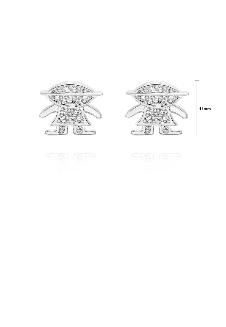 Cartoon on sale stud earrings