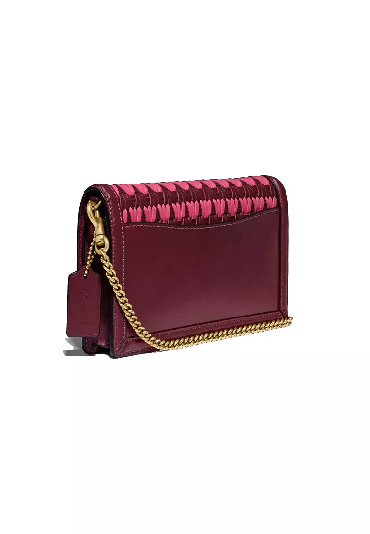 Buy Coach Coach Hutton Clutch With Weaving 3652 in Red Multi 2024