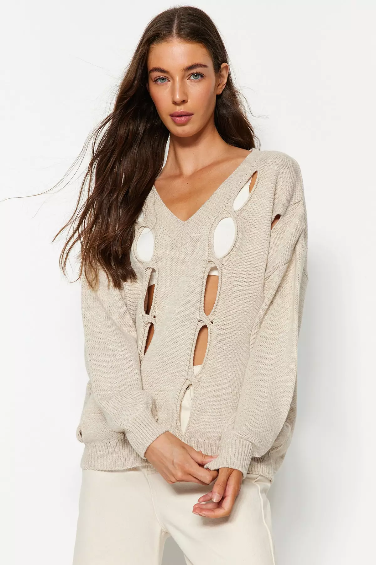 Cut out hotsell neck sweater