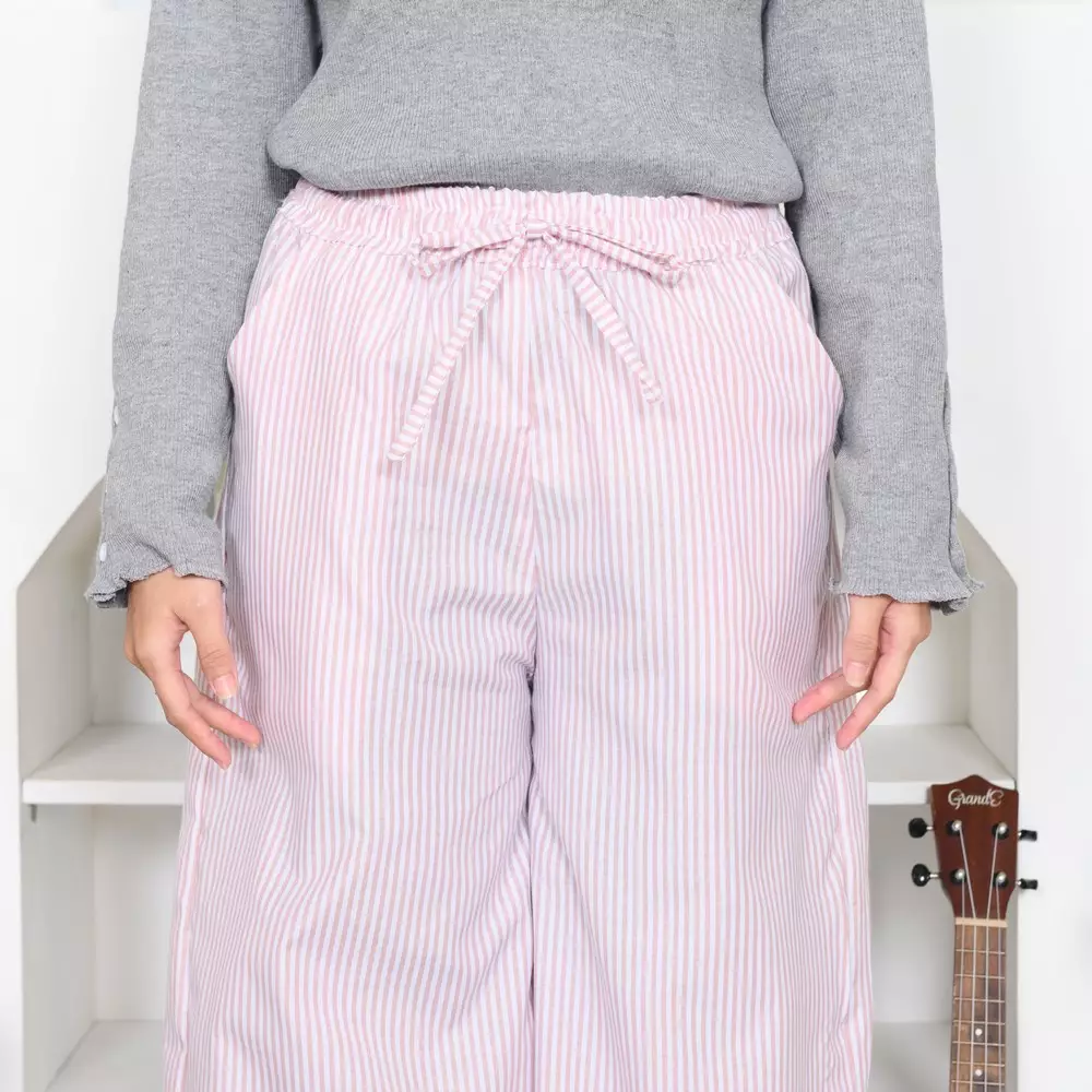 Shaya Stripe Pants - Cot. Stripe Pink M19836 R60S2