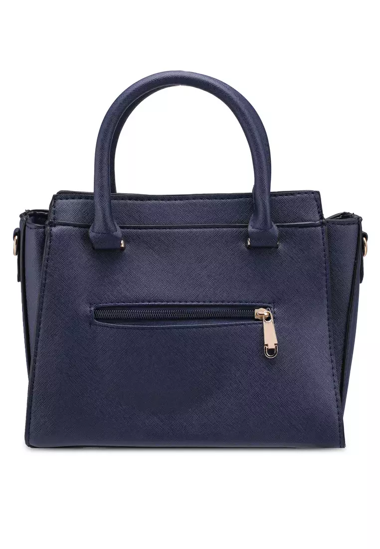 Saffiano Convertible Top Handle Bag