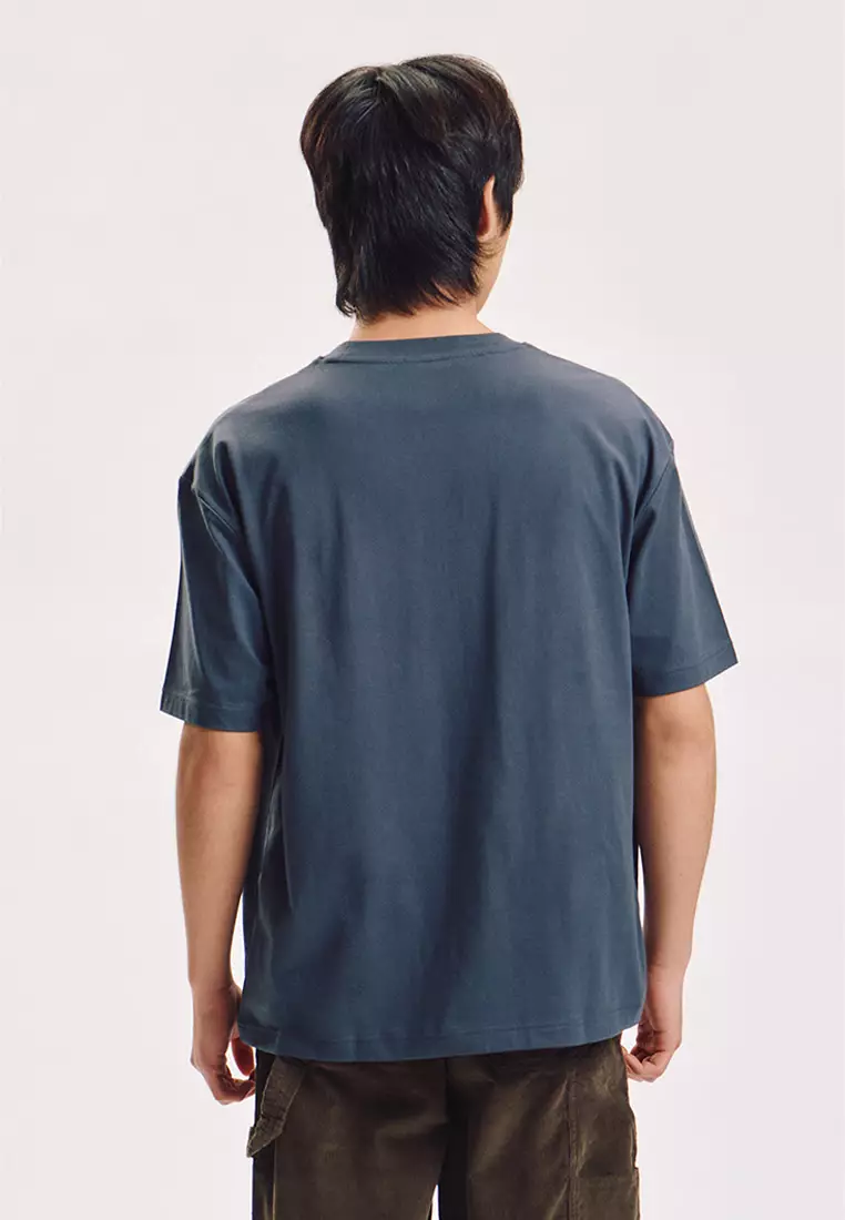 Crew Bear Coffee Relaxed Fit Graphic T-Shirt