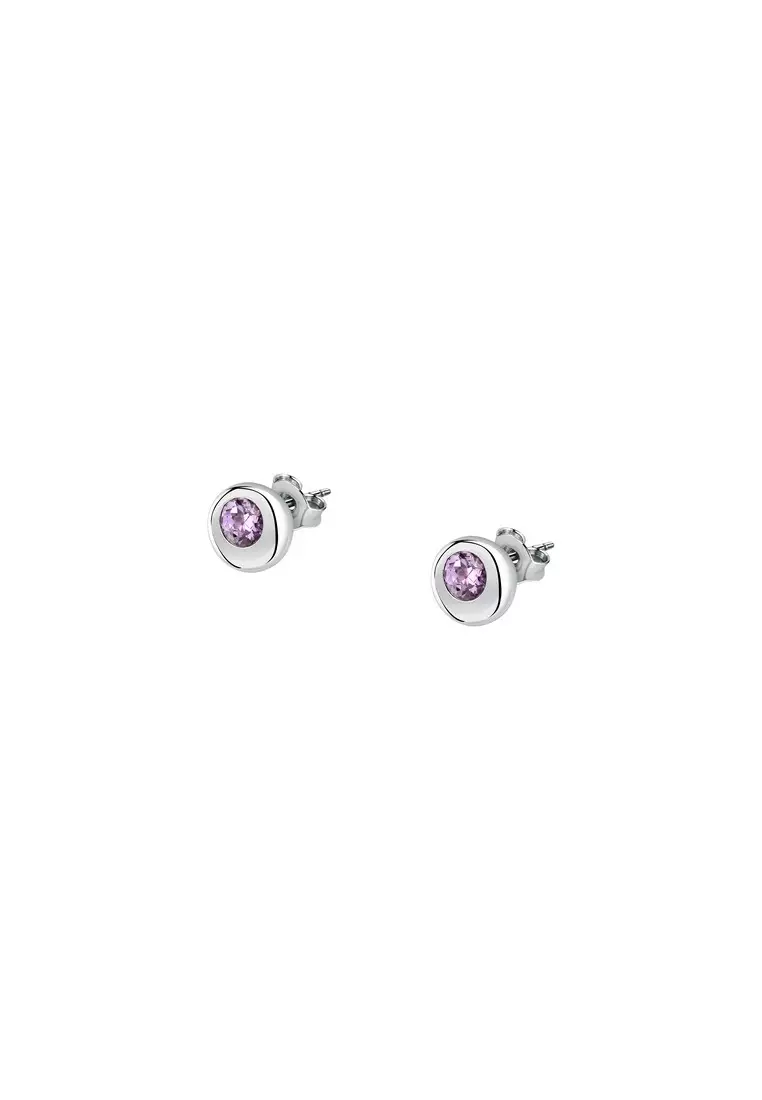 MORELLATO TESORI ETERNI Violet and Silver Earrings SAXN20