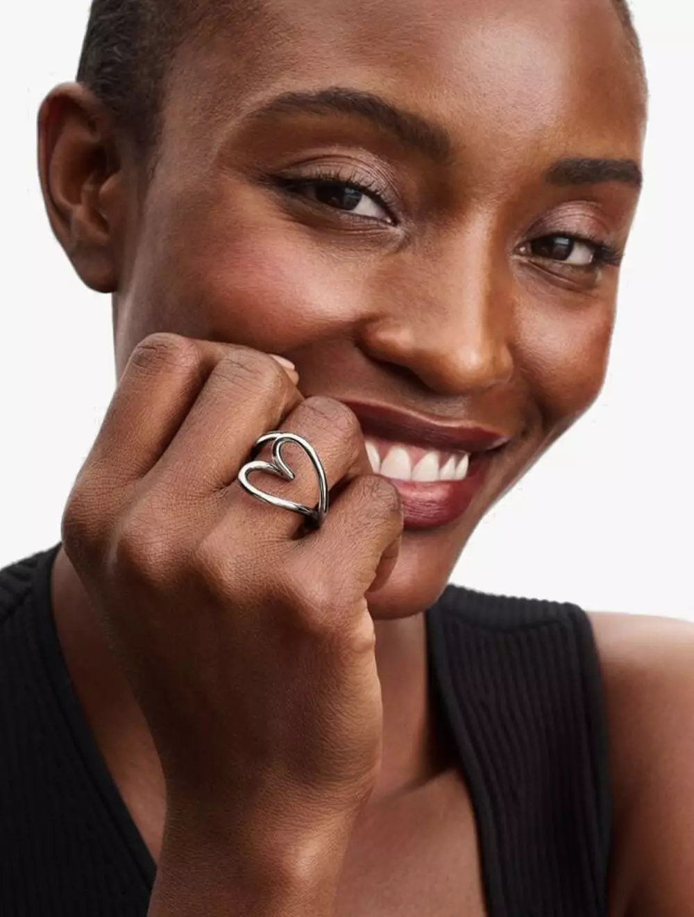 HEART STERLING SILVER RING