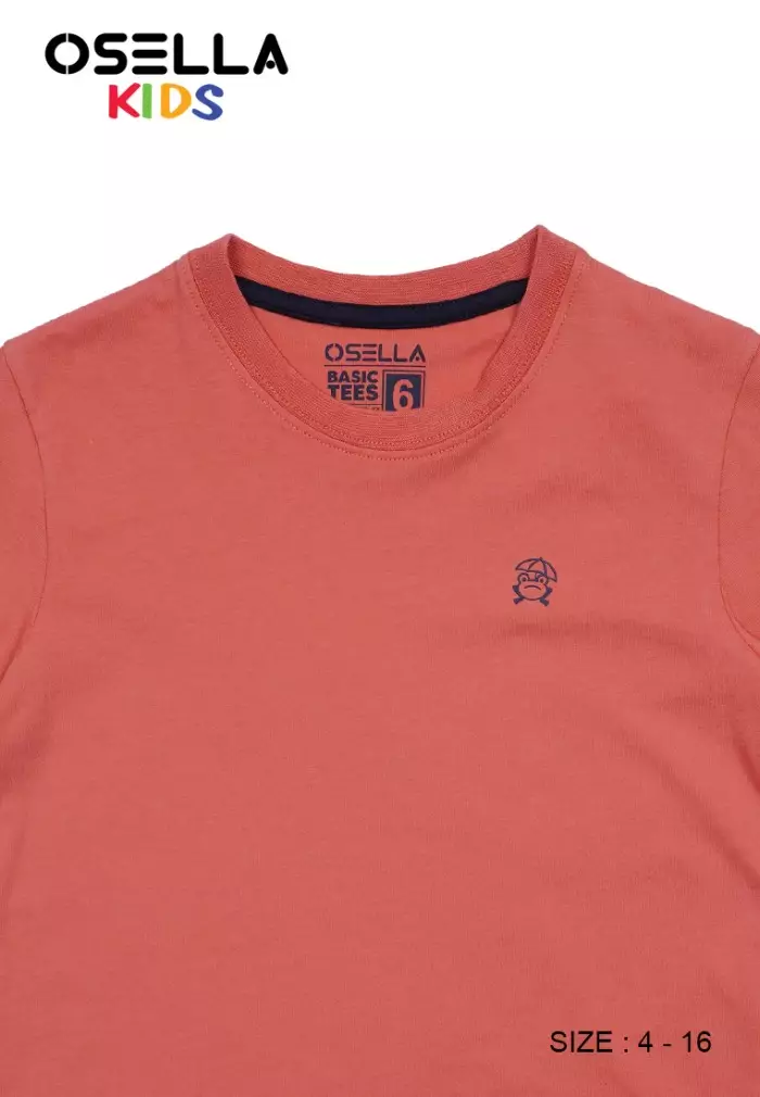 [NEW] OSELLA BASIC REGULAR T-SHIRT IN CARROT