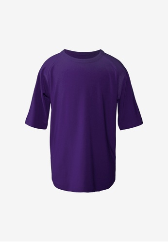 ROSARINI purple Crew Neck T-Shirt - Purple C67EFKA66025C9GS_1