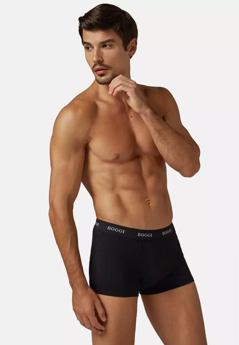 Buy BOGGI MILANO Stretch cotton jersey boxer shorts 2024 Online